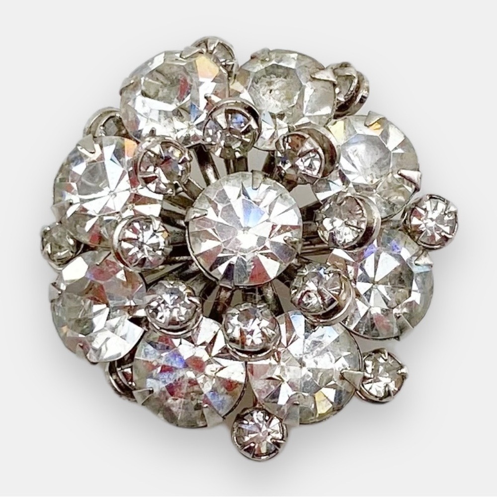 Vintage Rhinestone Brooch​ - Picture 2 of 3